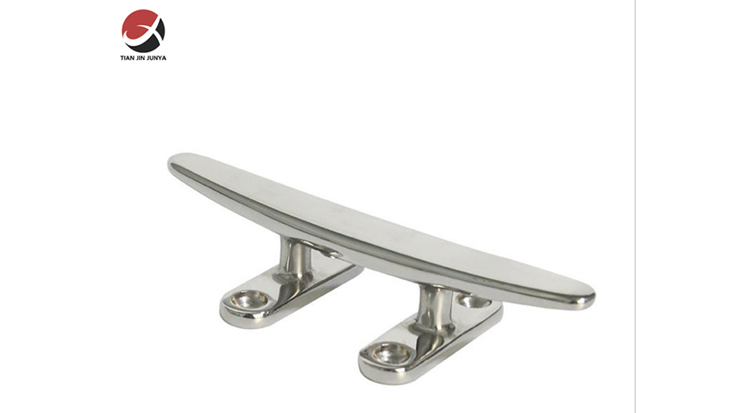 不鏽鋼輕(qing)型扁羊角(jiǎo)索栓-小快(kuai)艇遊艇輪(lún)船鑄造