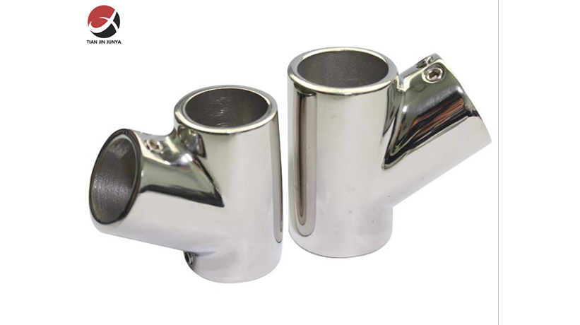  不鏽鋼60度(du)三通船用(yong)五金配件(jian)